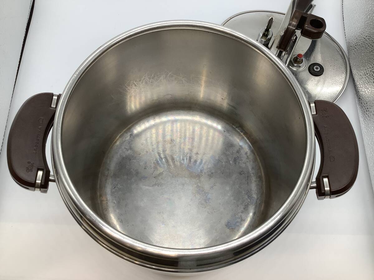 u1116 LAGOSTINAla Goss tea na pressure cooker Italy made two-handled pot pressure pan diameter approximately 23cm cookware kitchen 