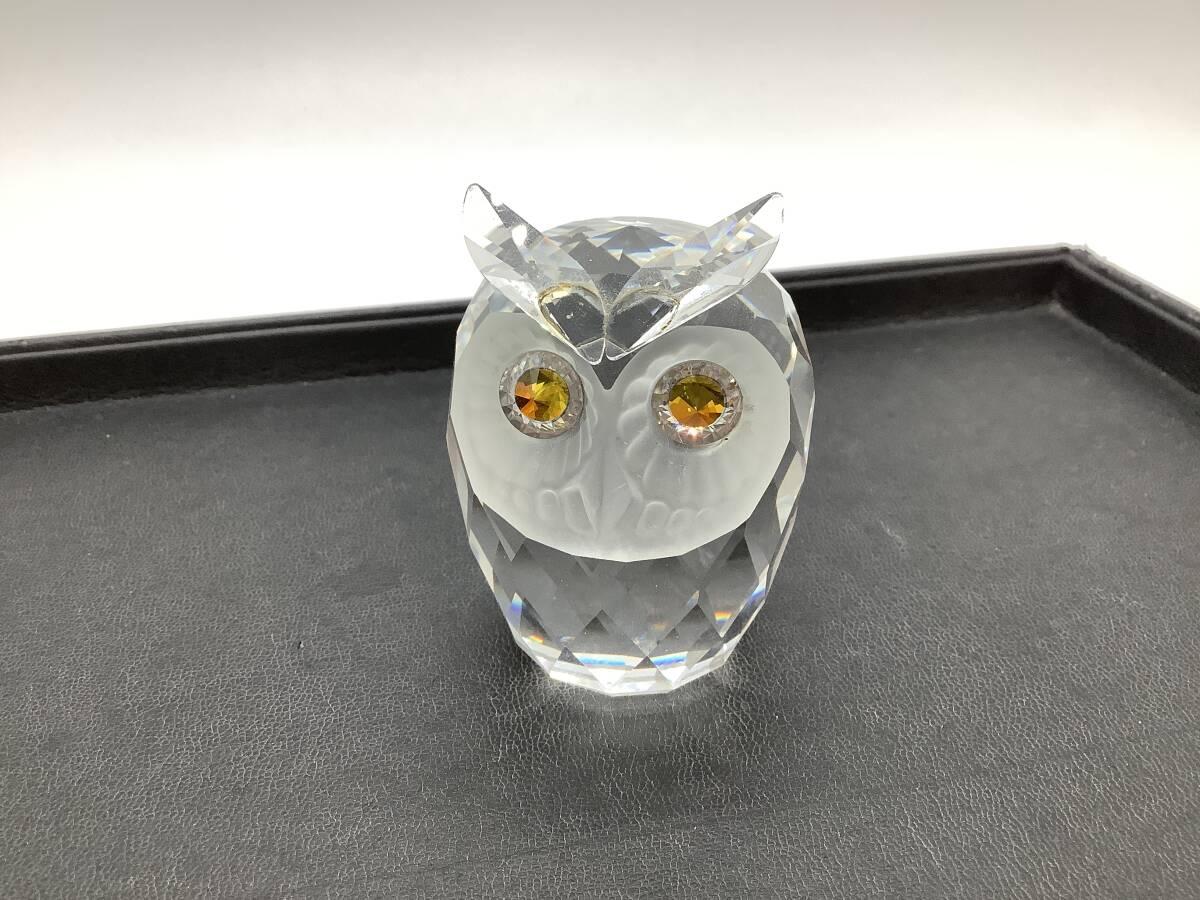 u1282 SWAROVSKI Swarovski crystal owl ear zk interior ornament 