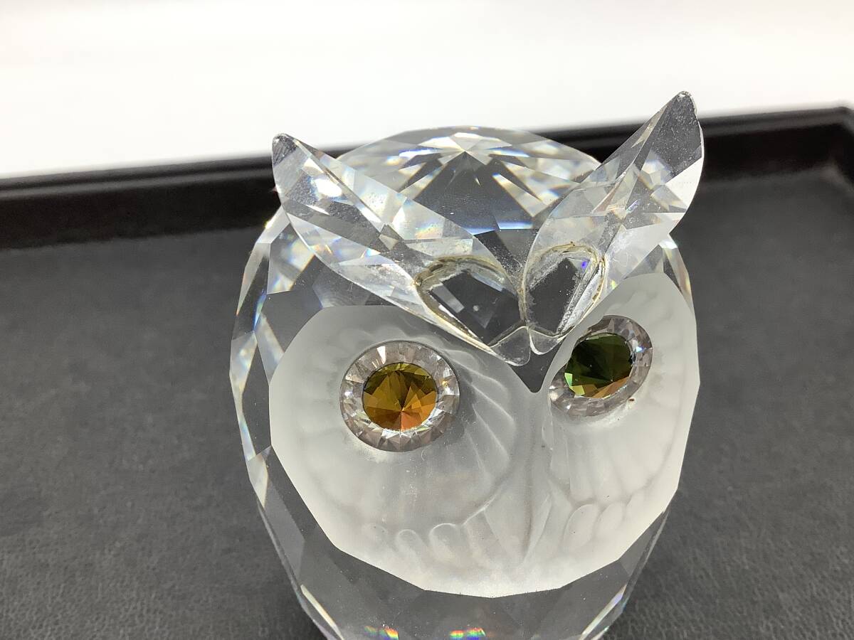 u1282 SWAROVSKI Swarovski crystal owl ear zk interior ornament 