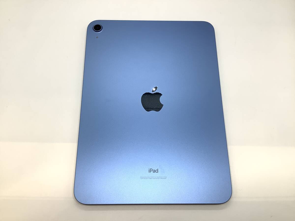 u1240 美品 Apple アップル iPad 第10世代 Wi-Fi 256GB MPQ93J/A タブレット ブルー カバー付 初期化済み_画像3