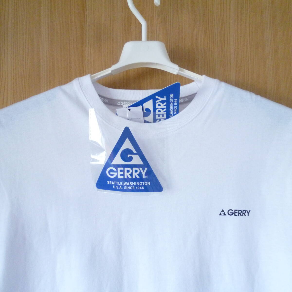 ☆大きいサイズ☆新品☆3Lから4L相当 メンズ GERRY 長袖Tシャツ ホワイト プリント ビッグサイズ トップス クルーネック オーバーサイズ_画像4