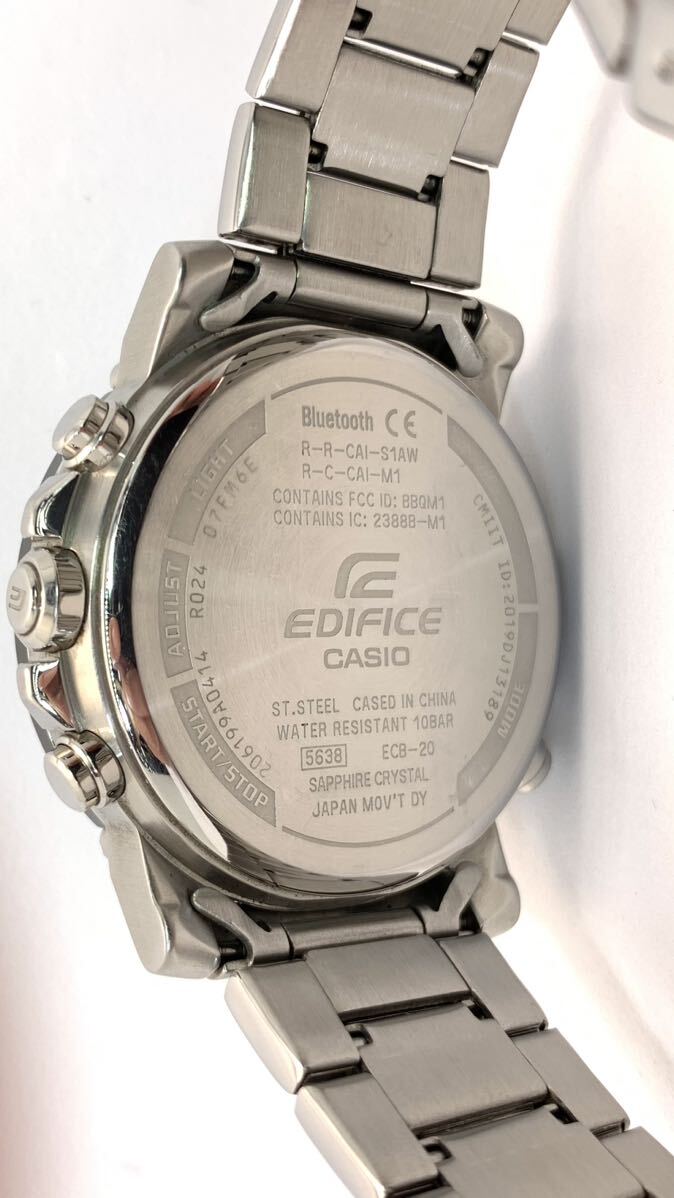 CASIO Casio EDIFICE Edifice Bluetooth wristwatch chronograph ECB-20