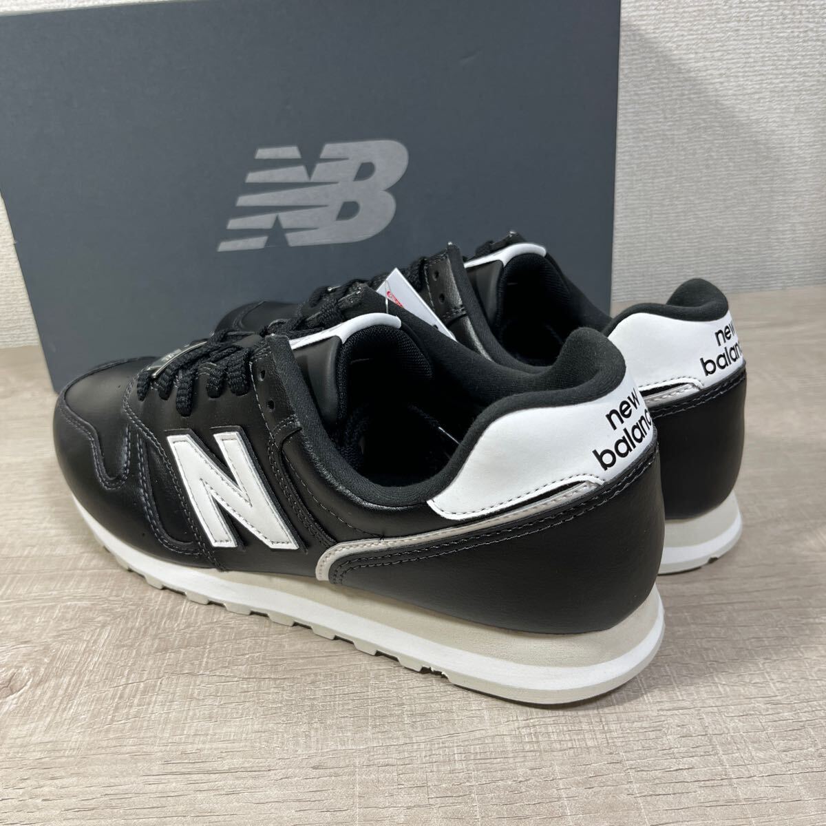 1円スタート売切り 新品未使用 ニューバランス New Balance 373 シューズ カジュアル スニーカー ブラック 27.5cm 完売品 レザー_画像5