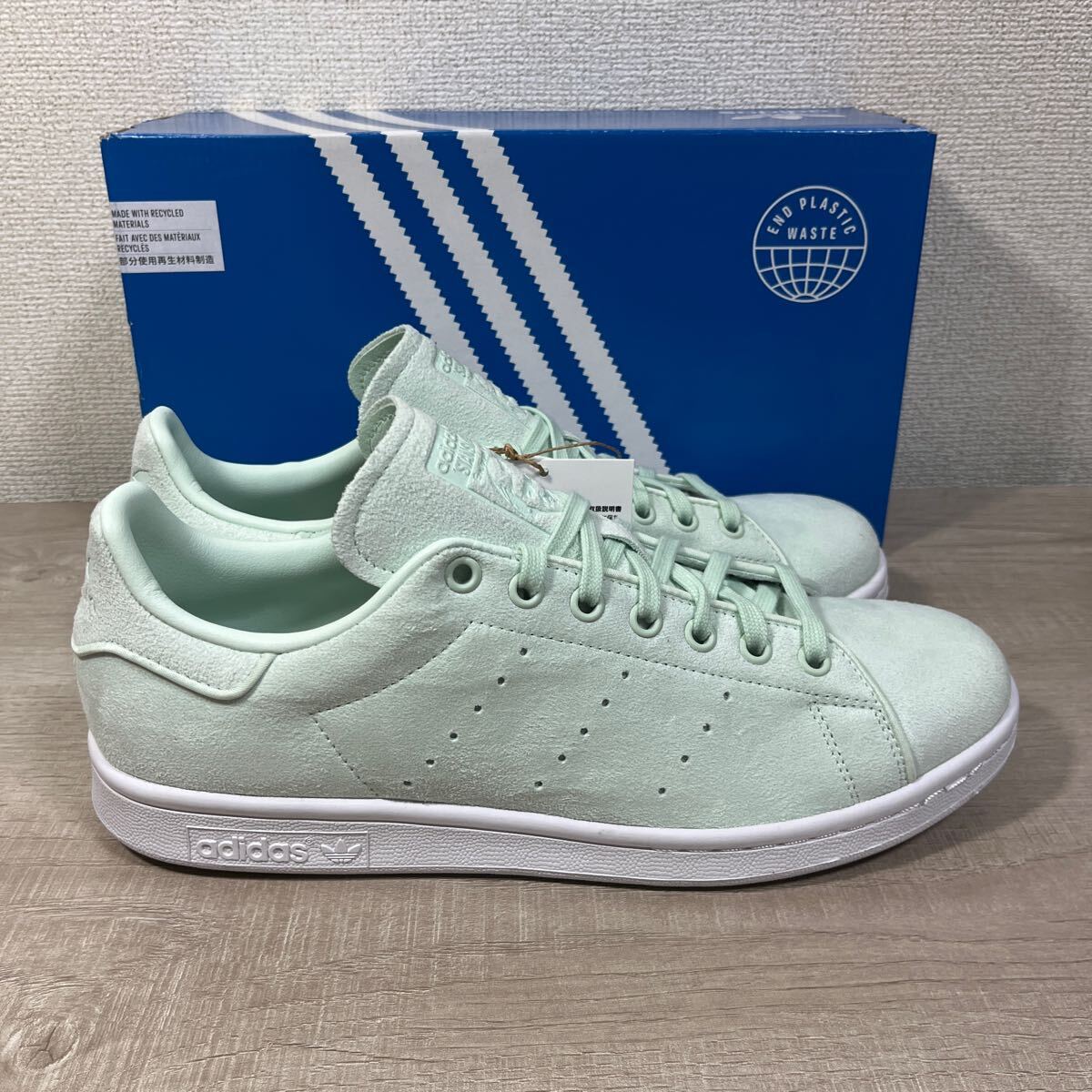 1 иен старт прямые продажи новый товар не использовался adidas STAN SMITH Adidas Stansmith спортивные туфли мята белый редкий цвет 27.5cm полная распродажа товар 