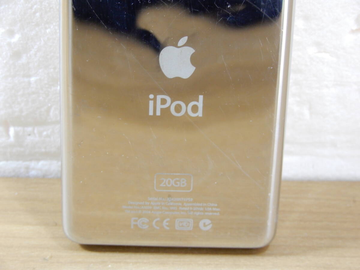Z1420★\～Apple/アップル 家庭用 iPod classic/デジタルオーディオプレイヤー 本体 20GB model:A1059の画像7