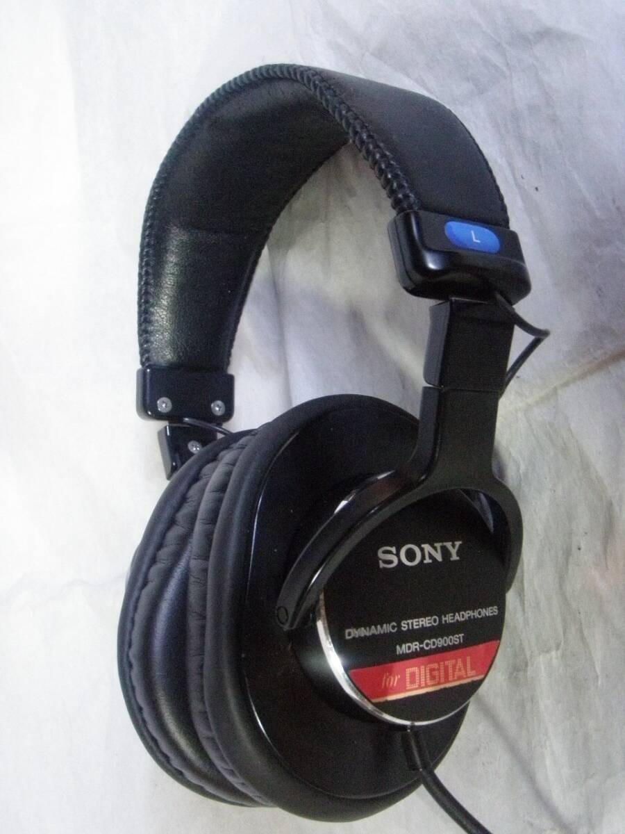 SONY MDR-CD900ST 新品互換イヤーパッド交換済　音出確認済 モニターヘッドホン 74_画像1