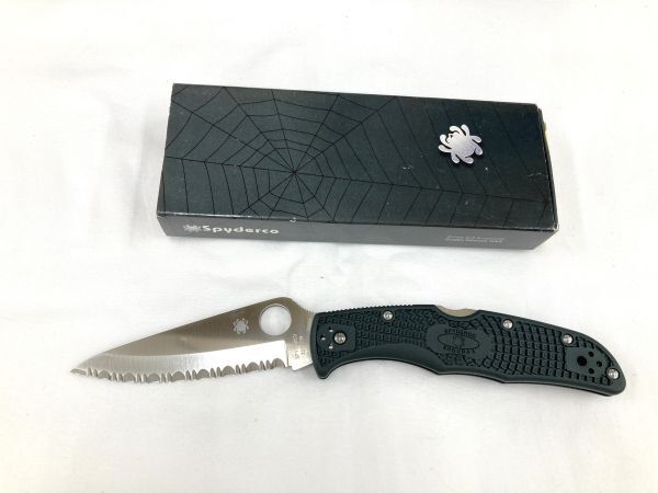 16[F31]* used * Spy darukoSPYDERCO folding knife ENDURA [ knife outdoor leisure camp hunting ]