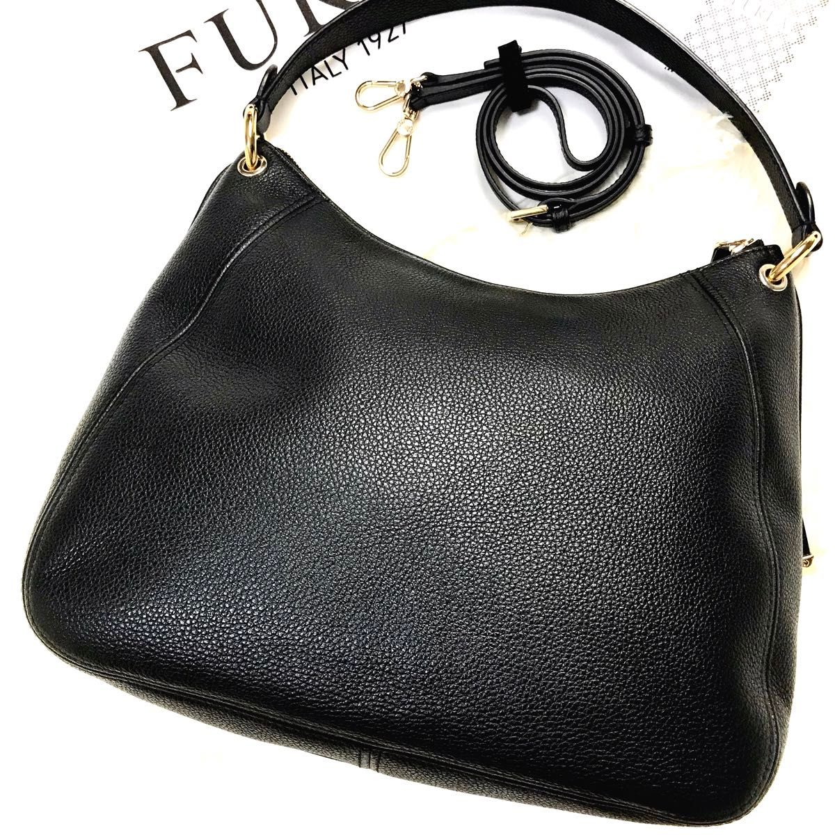 未使用近い FURLA フルラ シエナ ショルダーバッグ 2way 未使用近い FURLA フルラ シエナ ショルダーバッグ 2way