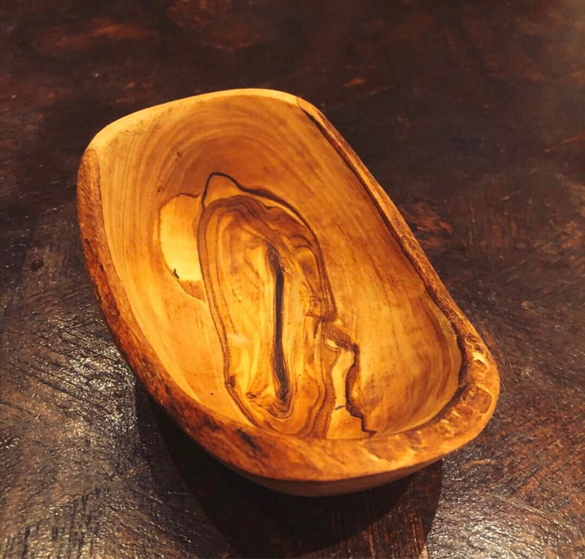 【Arte Legno】オリーブボウル　ハンドメイド　made in Italy 天然木 インテリア家具 一枚板