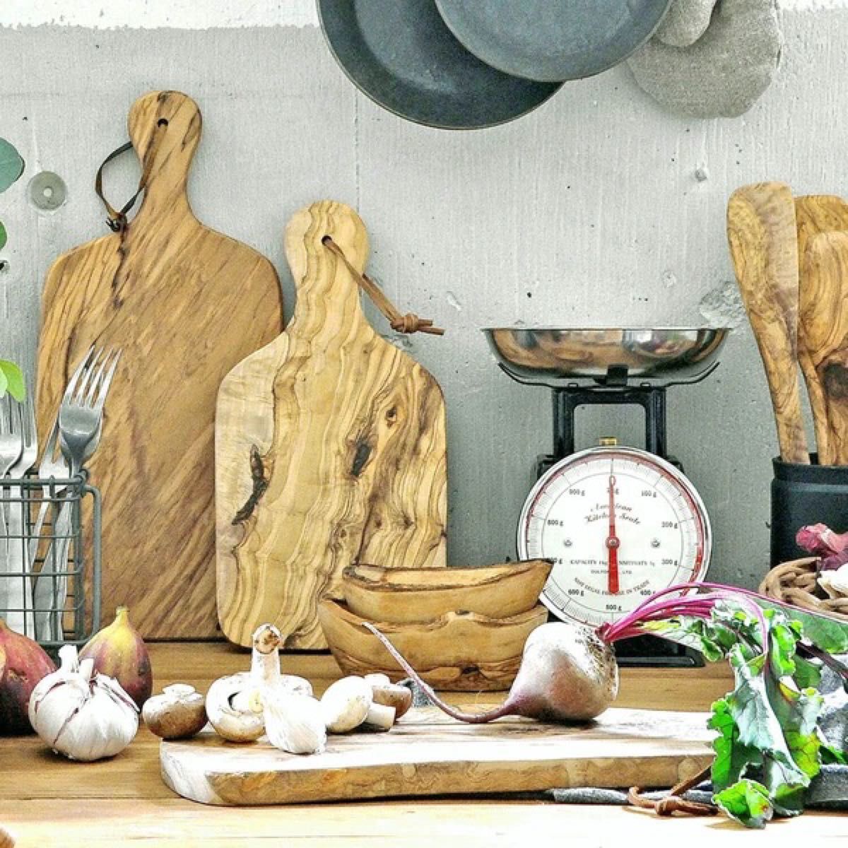 【Arte Legno】オリーブボウル　ハンドメイド　made in Italy 天然木 インテリア家具 一枚板
