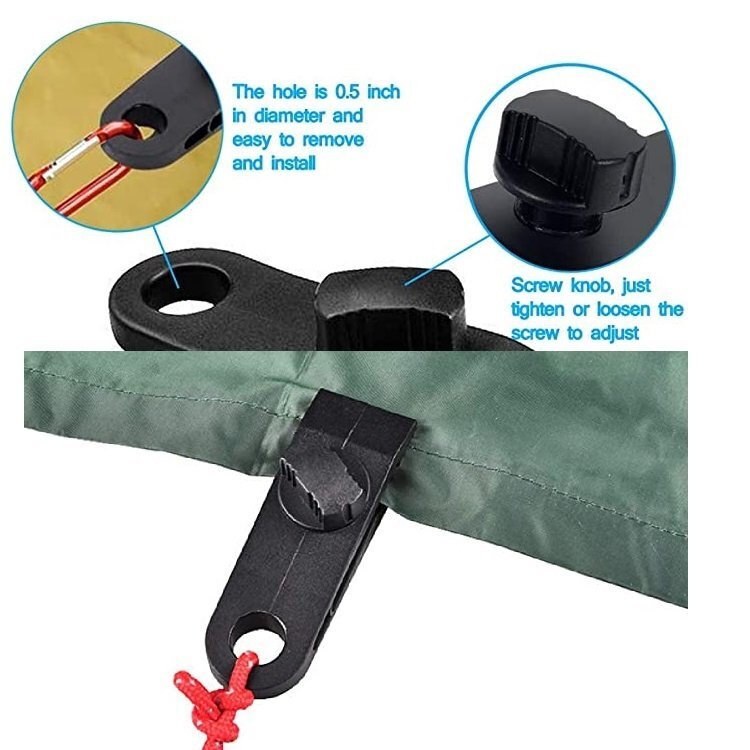  tarp clip tent clamp clip holder tent clip fixation for grip picnic outdoor camp etc. TTCP10S