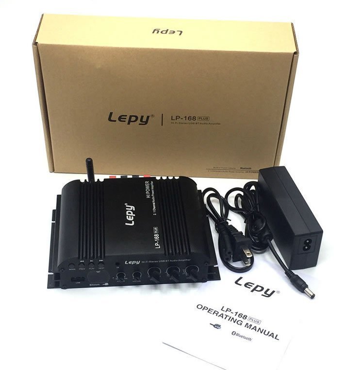 [Lepy]HIFI digital stereo amplifier Bluetooth USB 2.1 channel 45W×2+68W output LP168PLUS