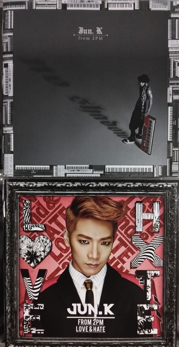 美品【匿名配送・送料込み】JUN.K FROM 2PM 『LOVE & HATE』1st 通常盤CD 2014/05、『No SHADOW』3rd 通常盤CD 2016/12、2枚セット SONY_画像1