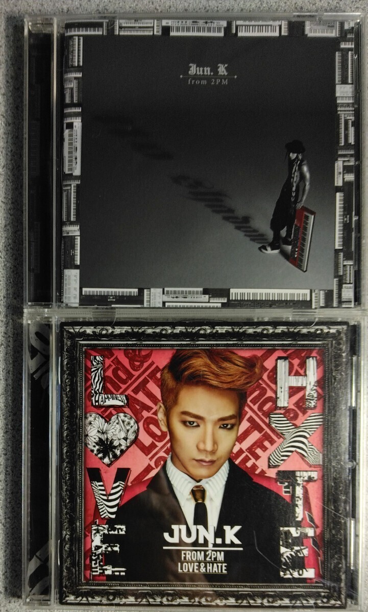 美品【匿名配送・送料込み】JUN.K FROM 2PM 『LOVE & HATE』1st 通常盤CD 2014/05、『No SHADOW』3rd 通常盤CD 2016/12、2枚セット SONY_画像3