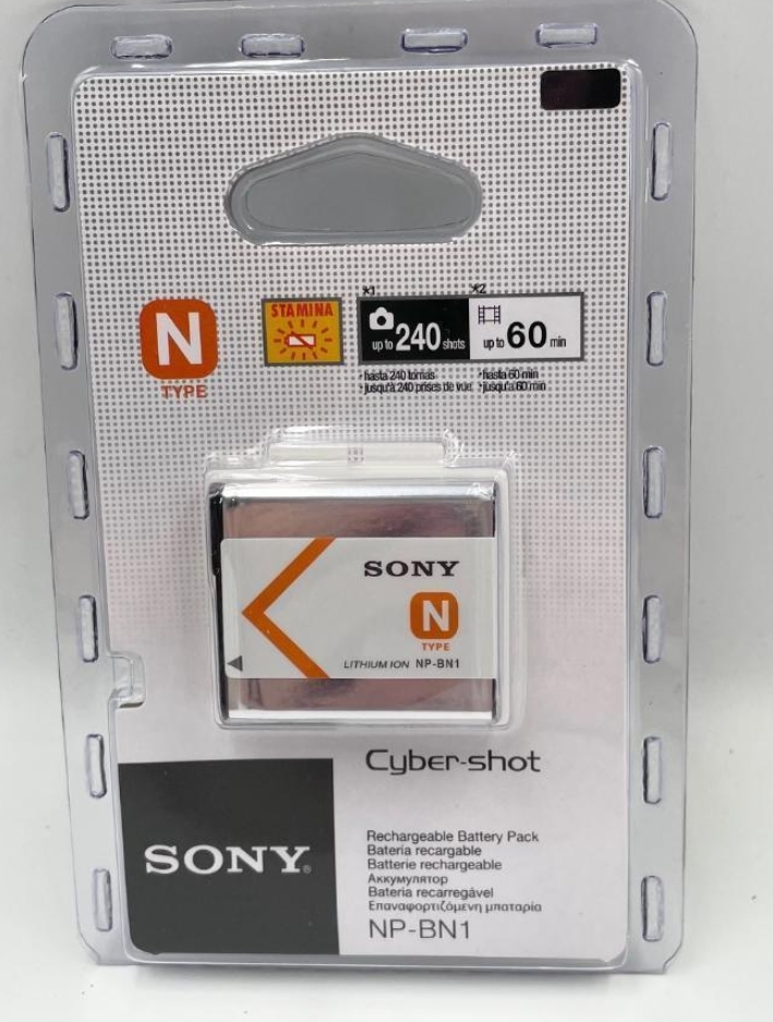 新品 未開封 SONY ソニーNP-BN1 バッテリーパック 海外パッケージの画像1