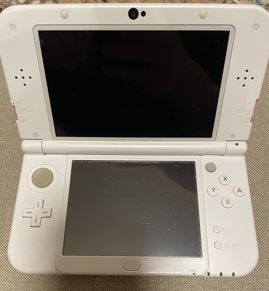 動作品 Nintendo new 3DSLL ピンク ホワイト NINTENDO の画像4