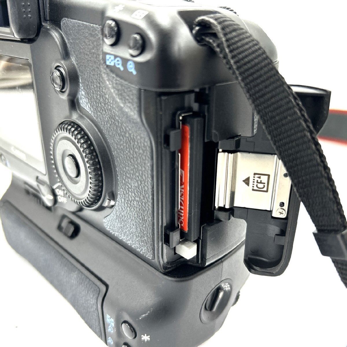 1円スタート Canon キャノン EOS 5D バッテリーグリップ BG-E4 ボディ フィルムカメラ ブラック 黒 一眼レフカメラ レトロ 動作未確認_画像4