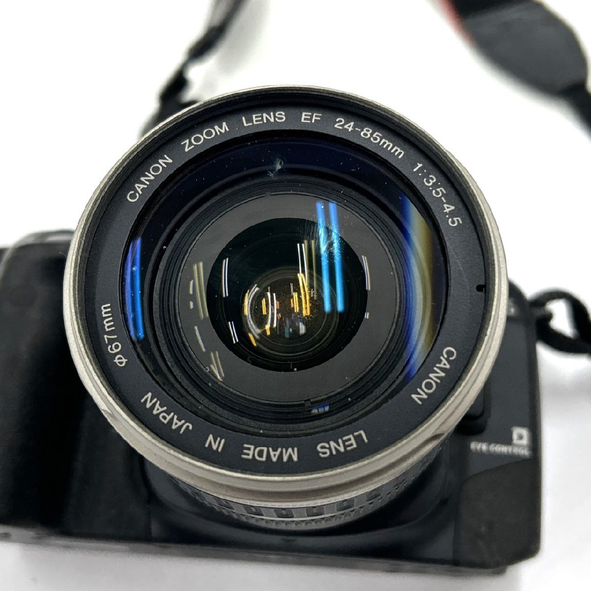 1円スタート Canon キャノン EOS 7 フィルムカメラ ZOOM LENZ EF 24-85mm 1:35-4.5 ブラック 黒 一眼レフカメラ レトロ 動作未確認_画像7