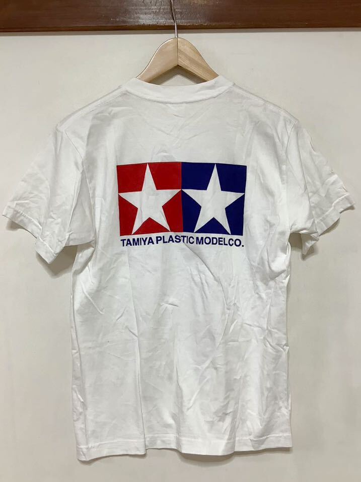 ほ1302 TAMIYA タミヤ 半袖Tシャツ S ホワイト ロゴプリント _画像2