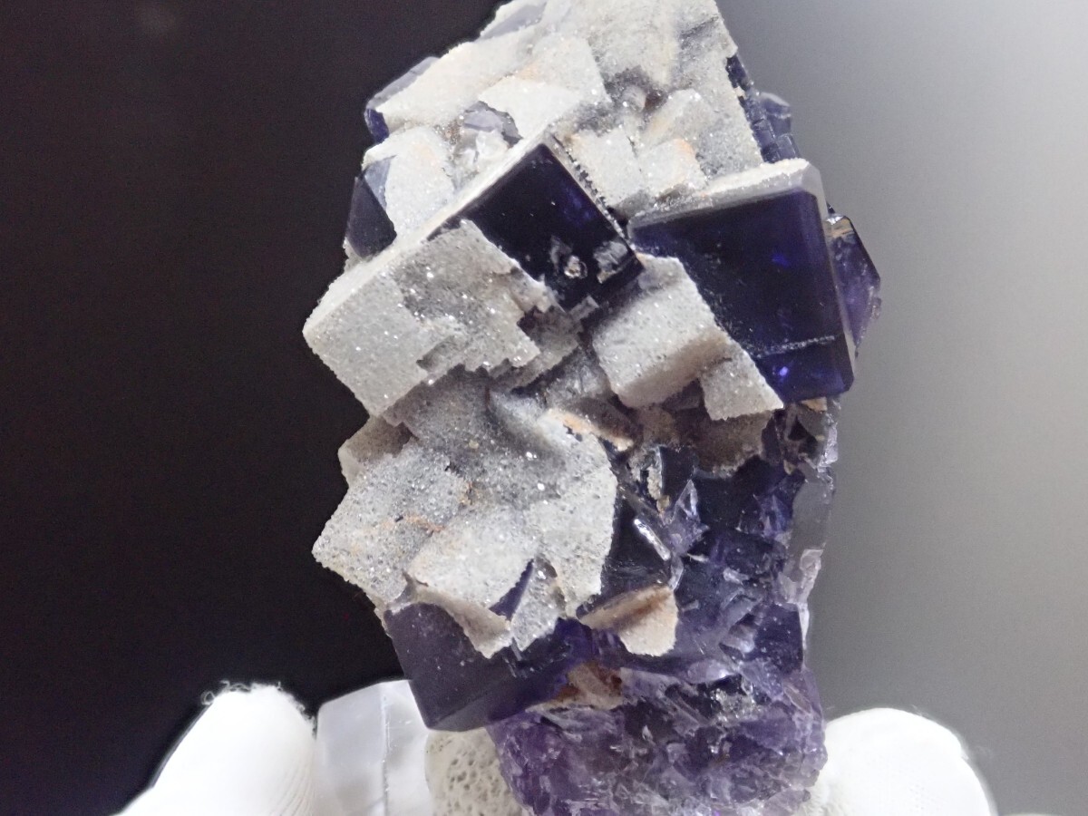【美しい長方形結晶】フローライト&クォーツ スペイン産 蛍石&水晶 原石 標本の画像5