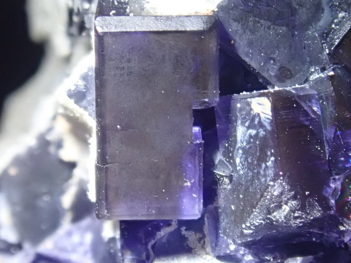 【美しい長方形結晶】フローライト&クォーツ スペイン産 蛍石&水晶 原石 標本の画像3