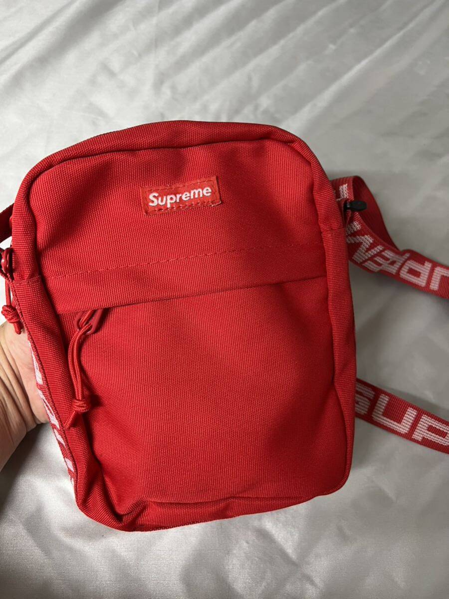 ☆超激レア☆シュプリーム supreme Cordura ショルダーバッグ ポーチ ナイロン レッド コーデュラ_画像1