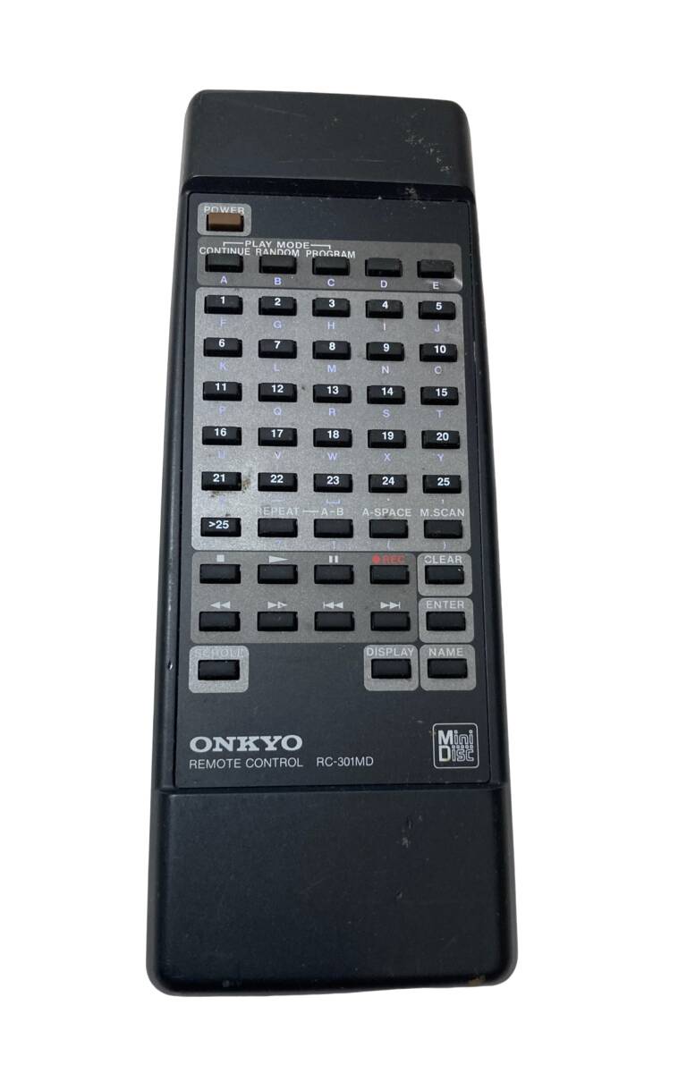 [ all button infra-red rays issue verification settled ]ONKYO remote control audio player MD deck for remote control RC-301MD