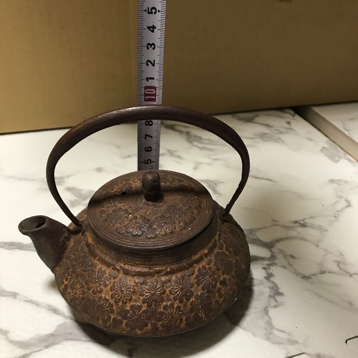 南部鉄器 鉄瓶 急須 茶道具 岩鋳 骨董品 鉄器 アンティーク 金属工芸 工芸品_画像8