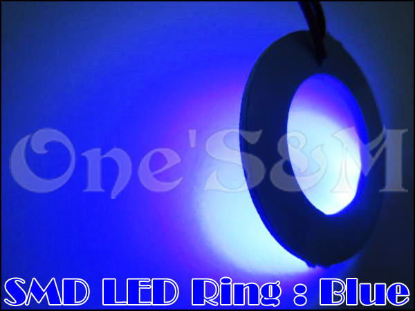 E8-2BL SMD LEDリング イカリング 青色 ライブディオ/ZX AF34 AF35 ズーマー/X PCX125/150/160 フォルツァ MF06 MF08 MF10 汎用_画像2