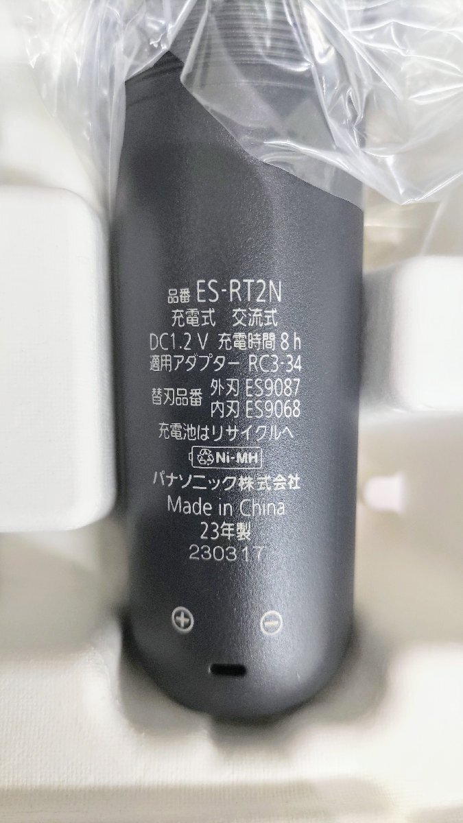 T1942 не использовался товар Panasonic Panasonic для бытового использования электрический бритва ES-RT 2N-K 2023 год производства 8 час зарядка за границей * внутренний обе для водонепроницаемый проект промывание в воде OK