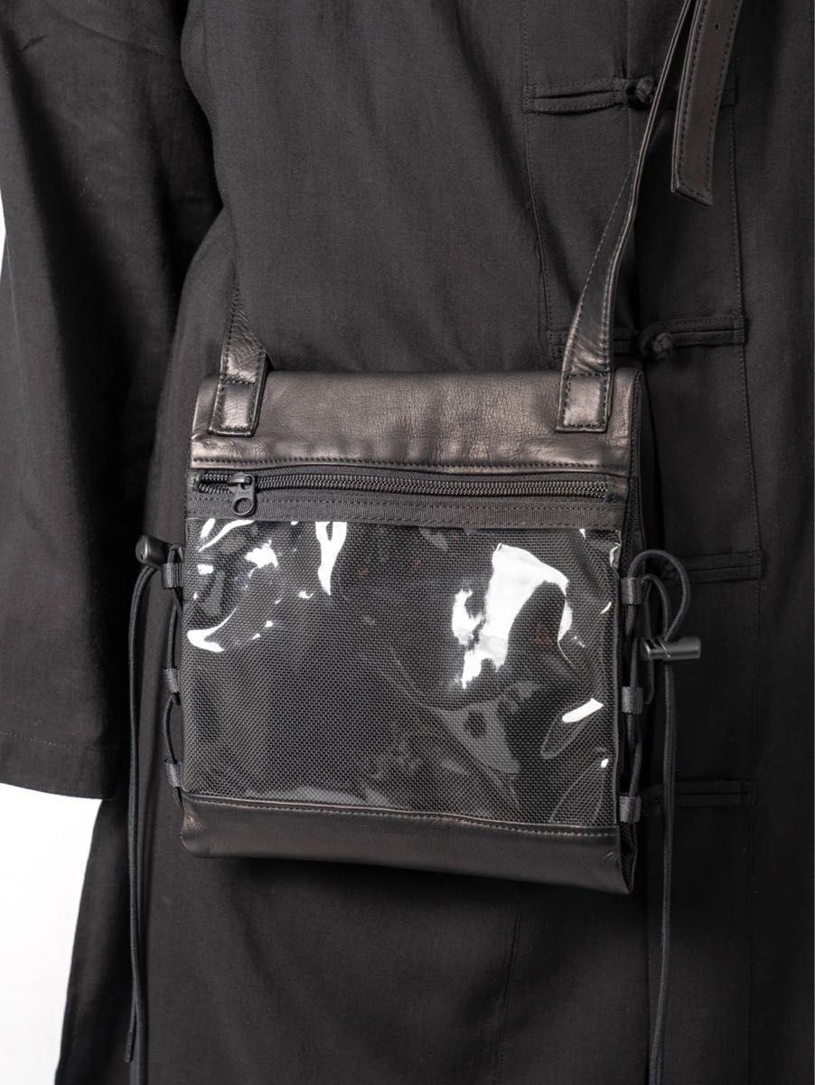 ヨウジヤマモト Yohji Yamamoto GARMENT LEATHER BOTTLE SACOCHE ヨウジヤマモト Yohji Yamamoto GARMENT LEATHER BOTTLE SACOCHE