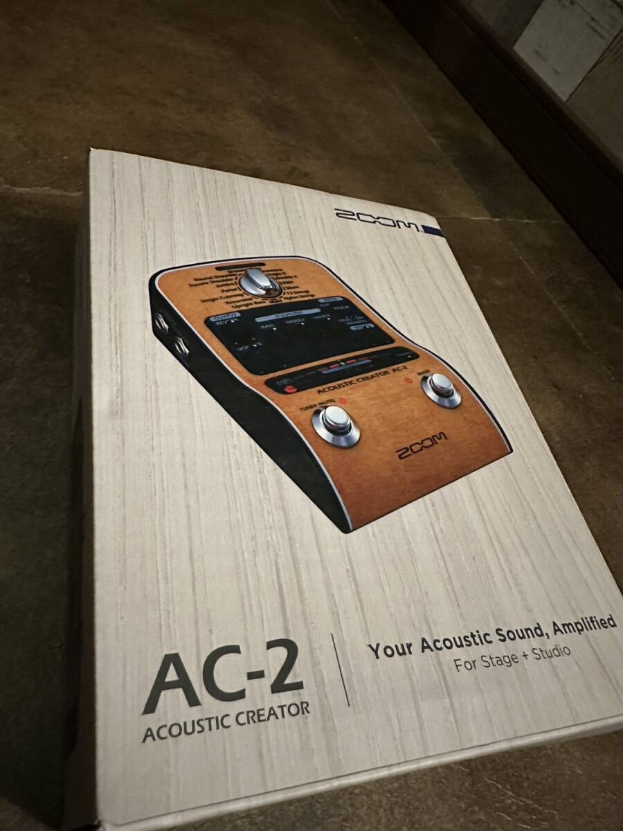 【1円スタート】ZOOM ( ズーム ) / AC-2 Acoustic Creator アコースティックギター用プリアンプ ダイレクトボックス DI_画像4