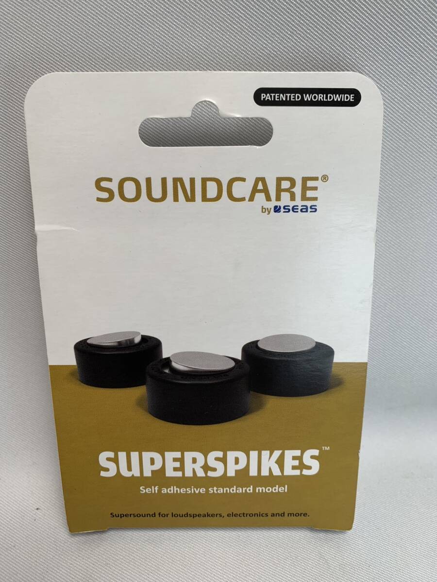 新品未使用 SOUNDCARE SUPERSPIKES オーディオ機器用インシュレーター SS1 貼り付けタイプ3個入り_画像1