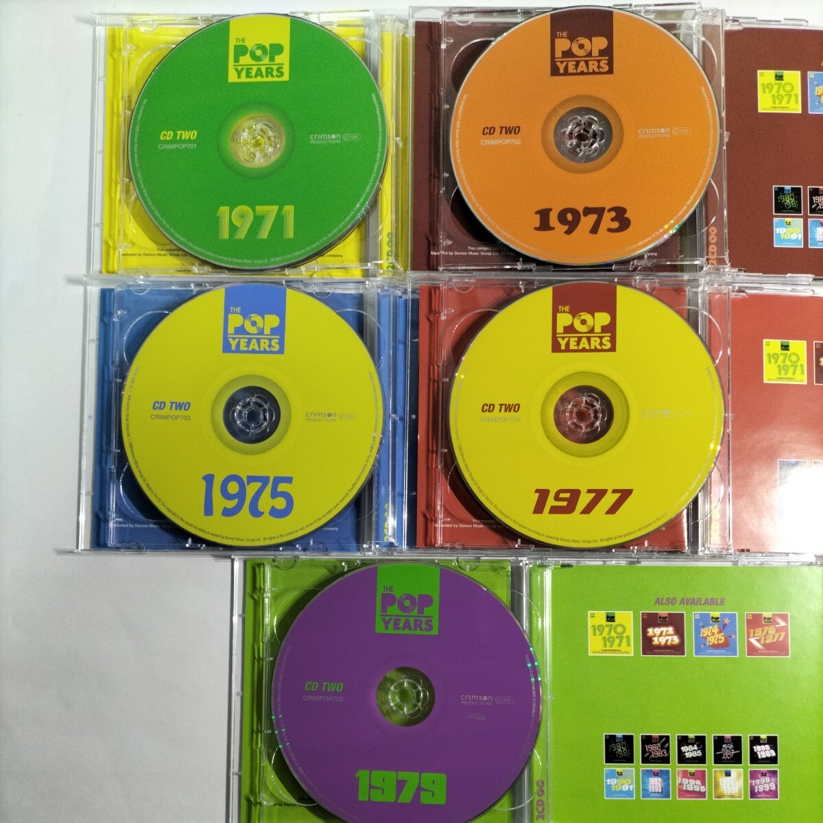 「THE POP YEARS - Classic Pop Hits From 70s - 」2CD×5セット 全10枚 全200曲 70’s 洋楽 ヒット ロック ポップス オムニバスの画像3