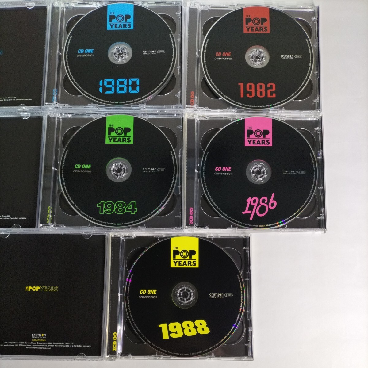 「THE POP YEARS - Classic Pop Hits From 80s - 」2CD×5セット 全10枚 全200曲 80’s 洋楽 ヒット ロック ポップス オムニバスの画像2