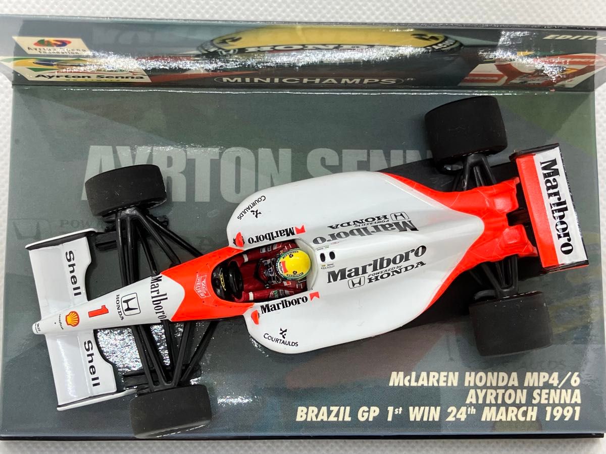 1/43 マクラーレン ホンダ MP4/6 A セナ 1991 ブラジルGP 母国初 1/43 マクラーレン ホンダ MP4/6 A セナ 1991 ブラジルGP 母国初