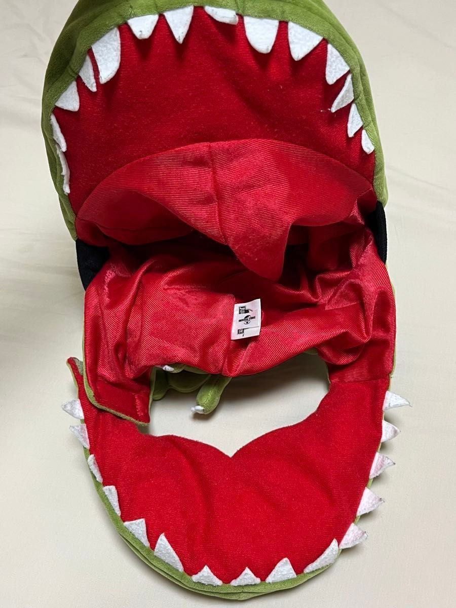 【中古品】 USJ ユニバーサルスタジオジャパン コスプレ ぬいぐるみ 恐竜　ジュラシックパーク　被り物　帽子 