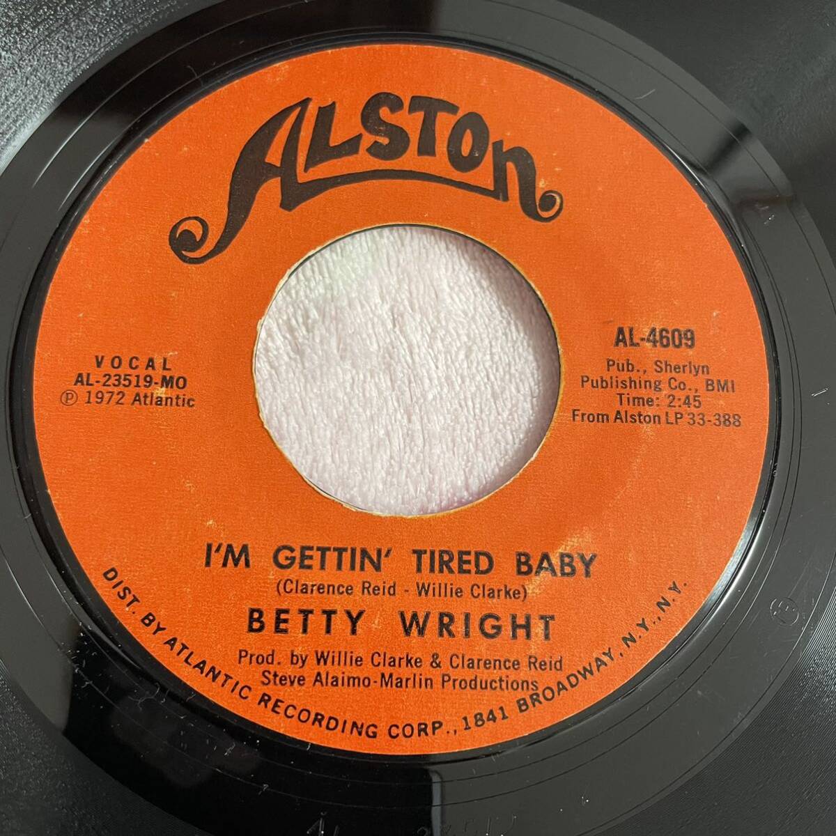 【7inch】◆即決◆中古■【BETTY WRIGHT / IF YOU LOVE ME LIKE YOU SAY YOU LOVE ME I’M GETTIN’ TIRED BABY】7インチ EP■AL4609 SOUL_画像4