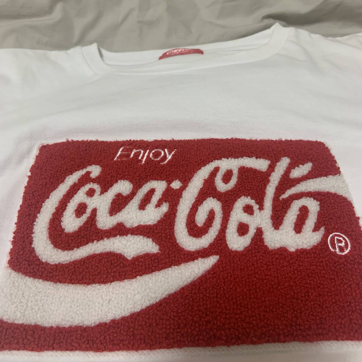 Coca Cola! コカコーラ! ロゴ! ワッペン! 企業! 半袖TEE! Tシャツ! SIZE XL_画像1