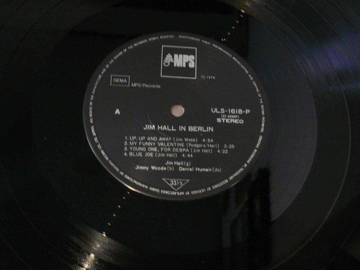 LP/IT' NICE TO BE WITH YOU/Jim Hall in Berlin/ジム・ホール・イン・ベルリン/ULS-1618-P_画像4