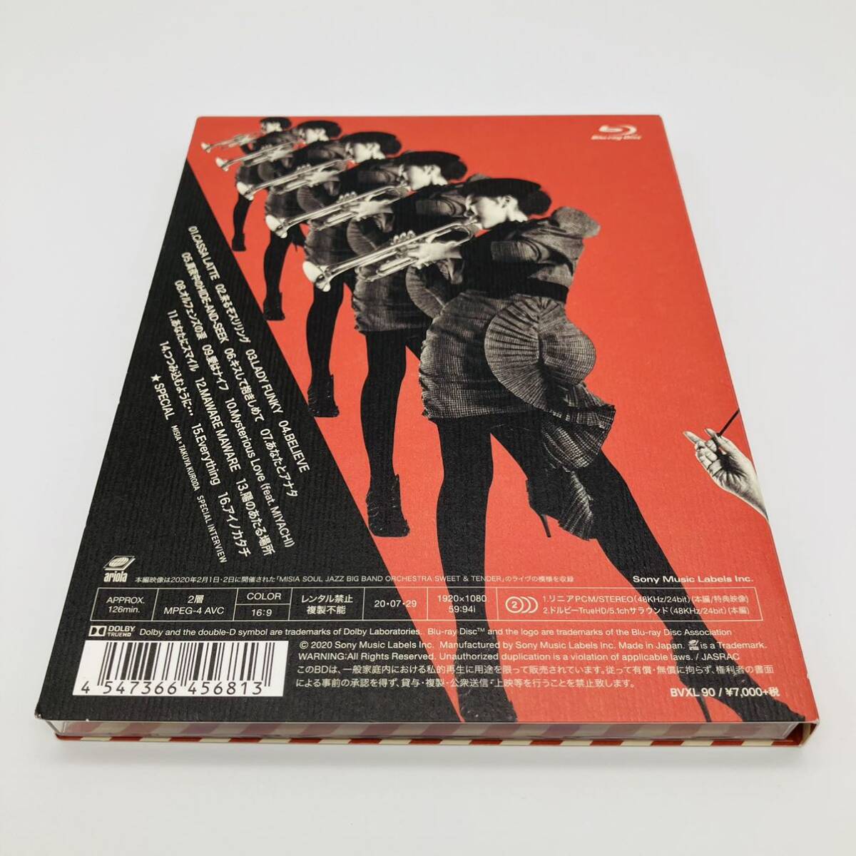 Blu-ray MISIA SOUL JAZZ BIG BAND ORCHESTRA SWEET＆TENDER 初回版 ブルーレイ 邦楽 ミュージック BVXL90の画像3