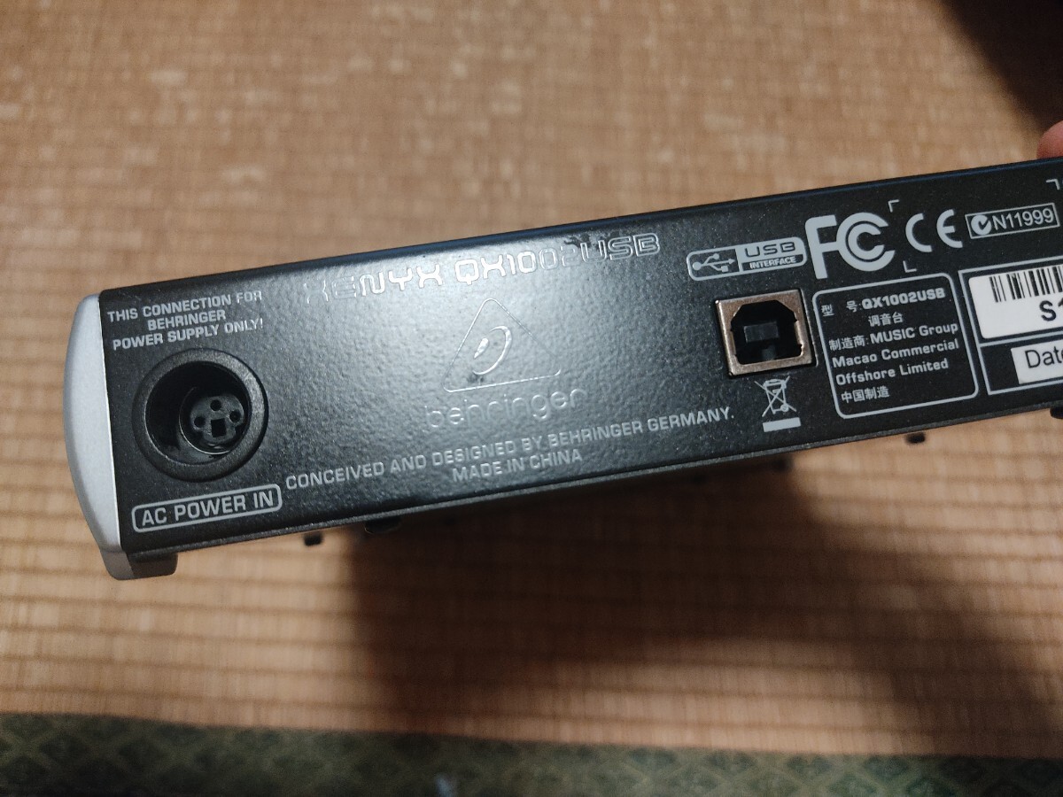 BEHRINGER XENYX QX1002 USB ベリンガー ミキサー_画像3