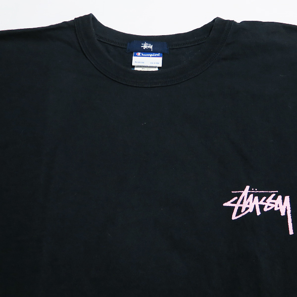 STUSSY ステューシー Champion チャンピオン SHONAN 1ST ANNIVERSARY TEE 湘南チャプト 1周年記念 Tシャツ ショートスリーブ ブラック Mayz_画像3