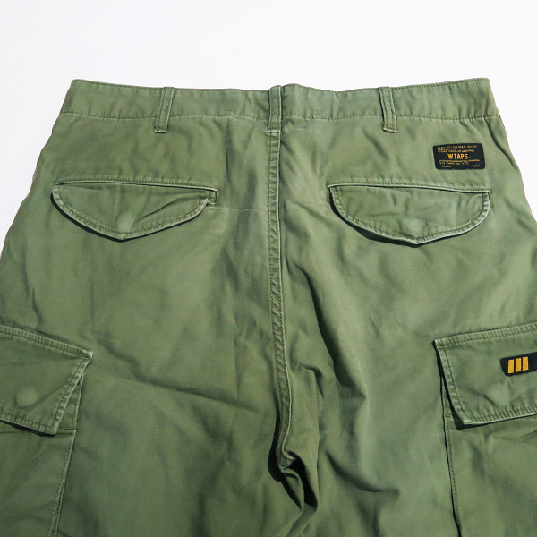 WTAPS ダブルタップス 15SS CARGO SHORTS/SHORTS. COTTON.SATIN カーゴ ショーツ コットン ショート ハーフ パンツ 短パン オリーブ Mayz_画像7