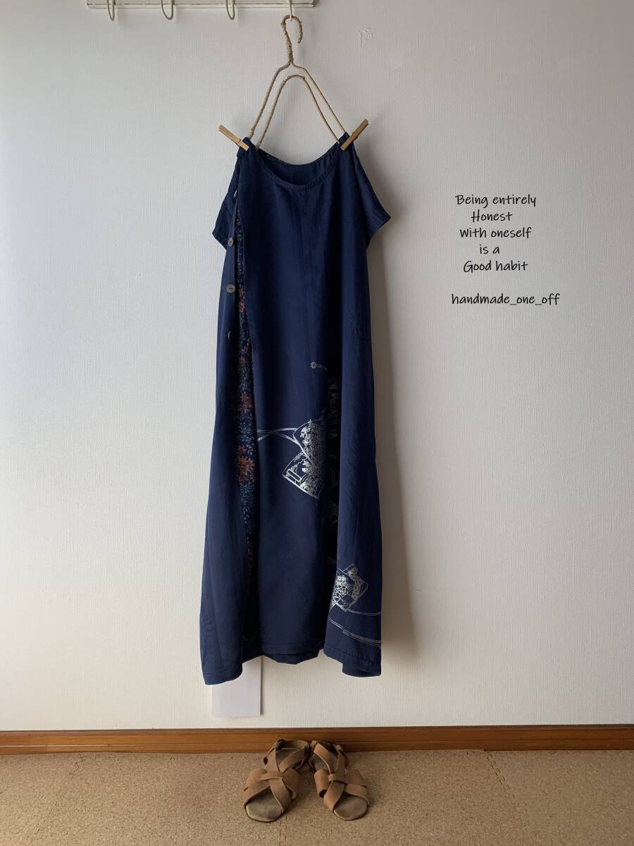 A линия tuck платье * French рукав * кимоно переделка ручная работа 