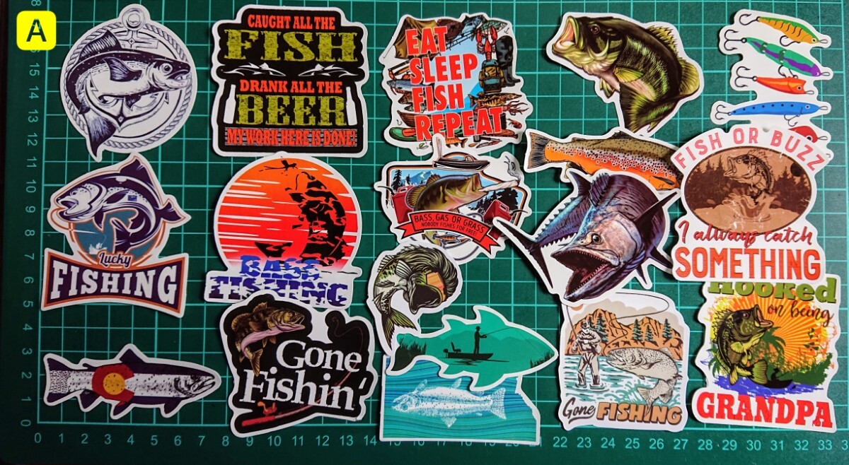 Fishing Sticker-A■釣りステッカー#Best Fishing Decals●フィッシングステッカー集×72枚セットSpecial Price！送料込み899円_画像8