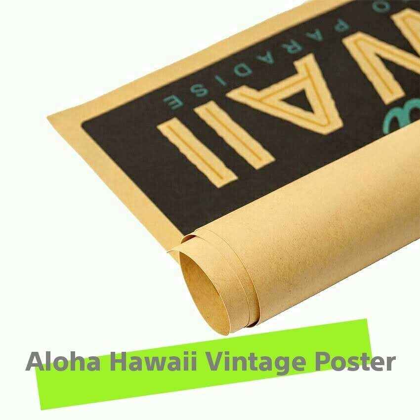 Aloha！Hawaiiビンテージポスター#Hawaii Summer Trip Poster/高級クラフト紙■サイズ：51×34㎝□×1枚：Special Price！送料込み599円_画像9
