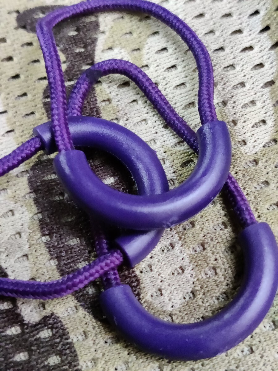 “高品質”ZipperRope#ZipperPull/ファスナー引き手□color：Purple/高貴な紫□サイズ：65㎜■×5個セット：Special Price！送料込み339円_画像2