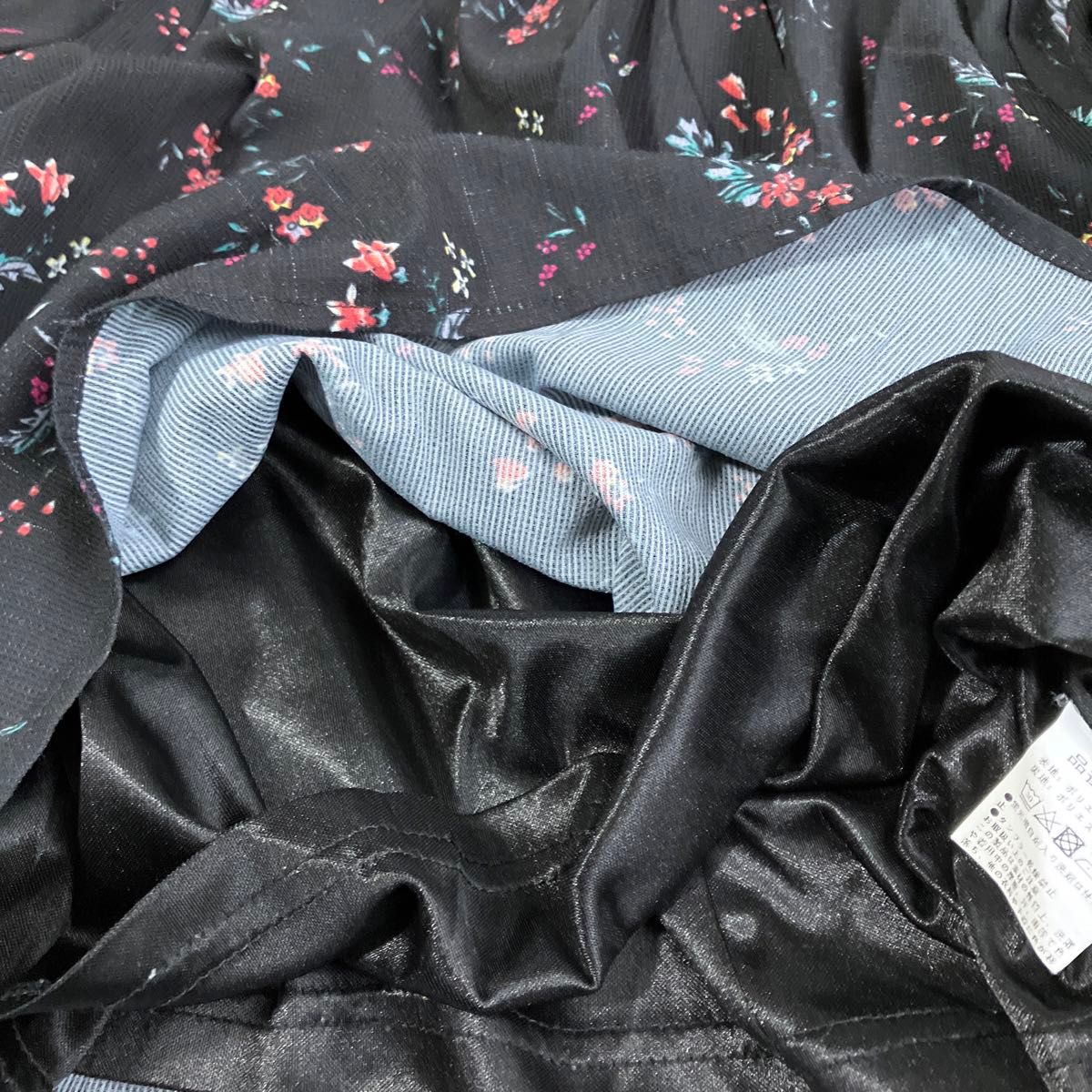 花柄 ブラウス カットソー シャツ トップス　2枚セット　長袖　