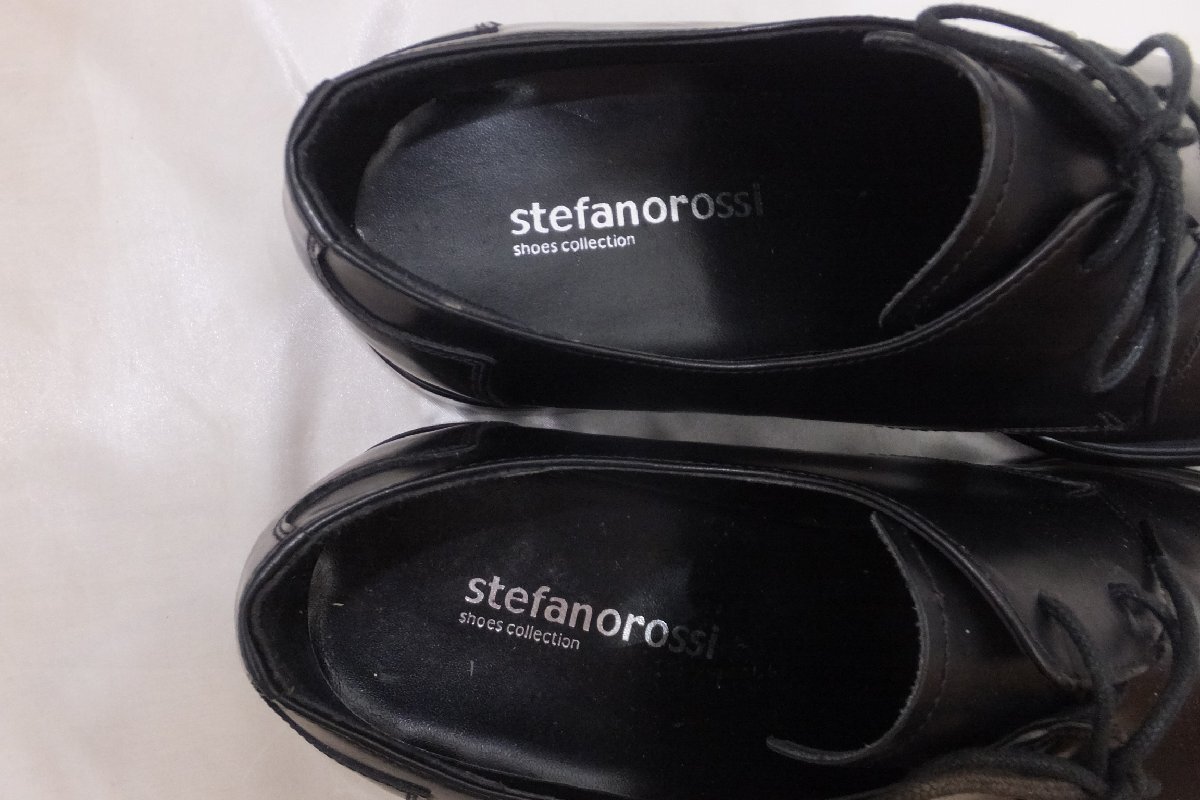 STEFANOROSSI ステファノロッシ 革靴 レザーシューズ サイズ27.5cm ブラック メンズ_画像6